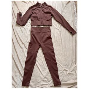 Women's Brown Two-Piece Set